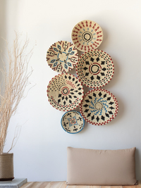 Wild petals Wall Basket set of 6