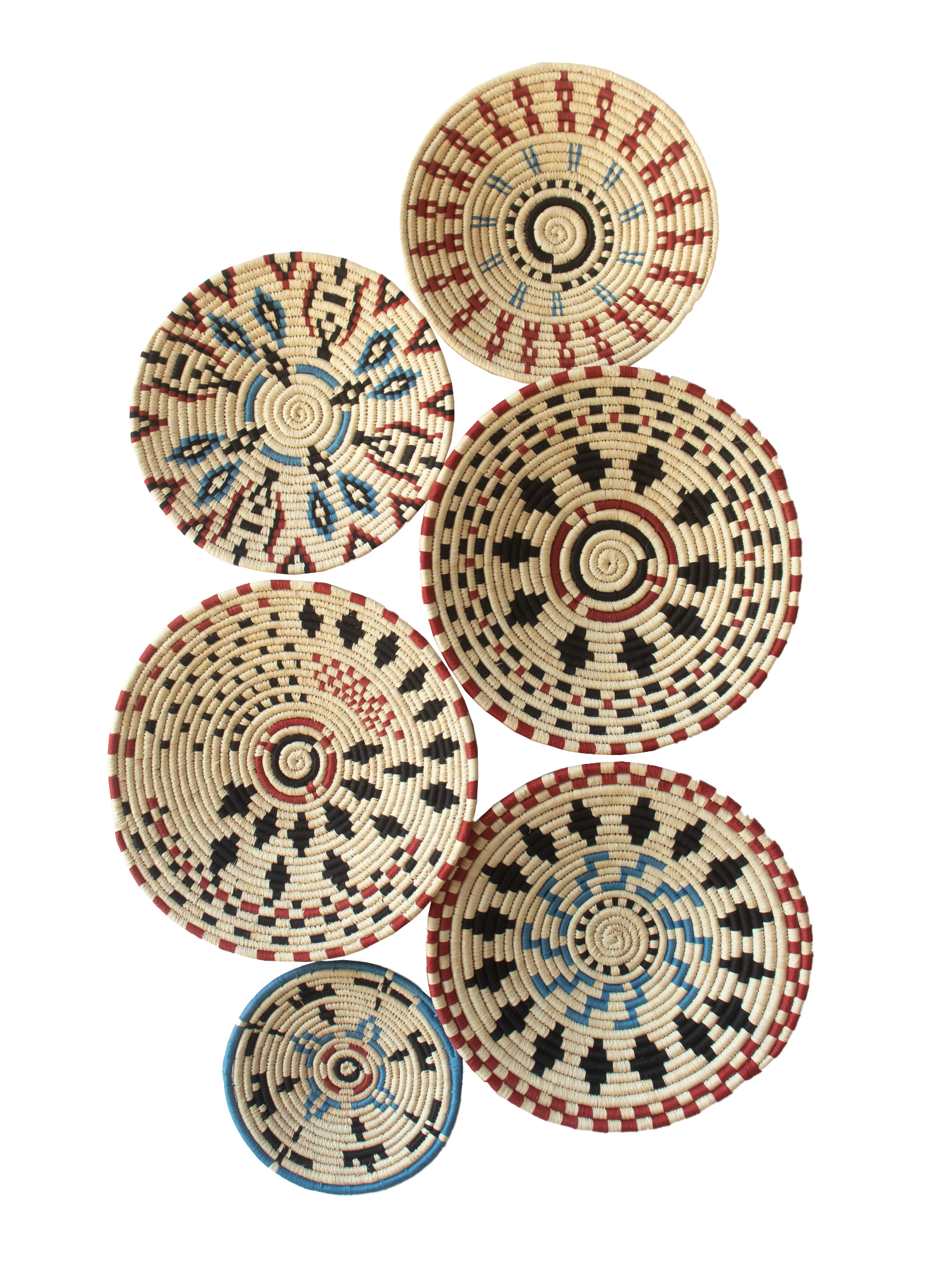Wild petals Wall Basket set of 6