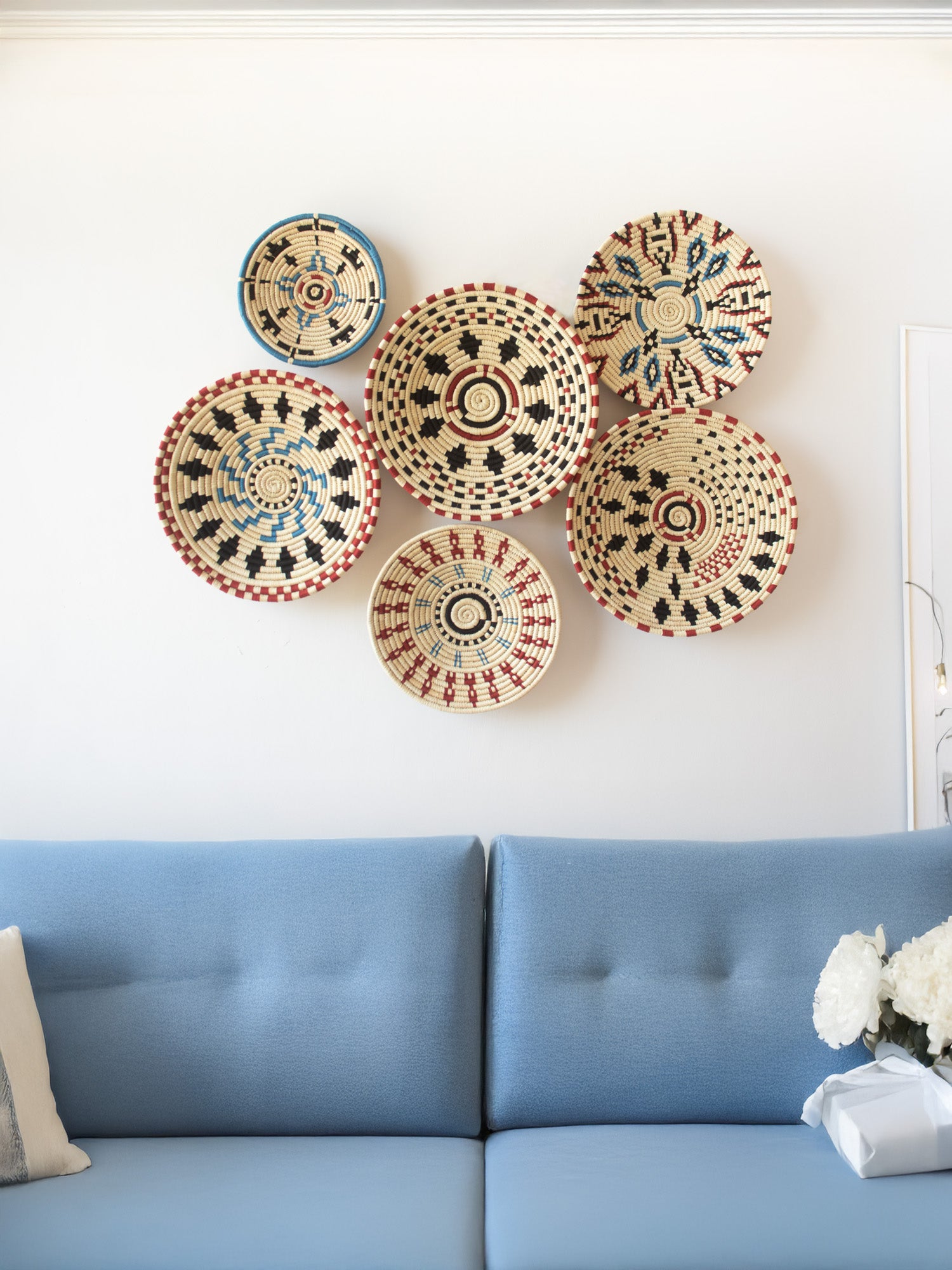 Wild petals Wall Basket set of 6