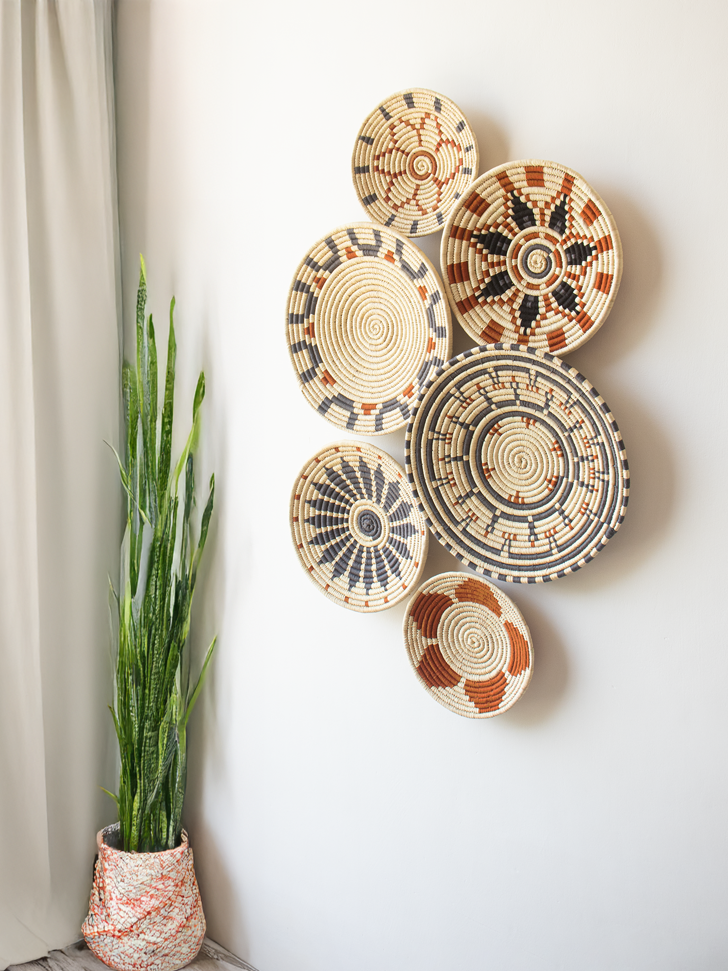 Marigold Wall Basket set of 6