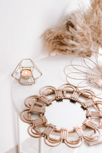 Cane wall plate| Cane mirror