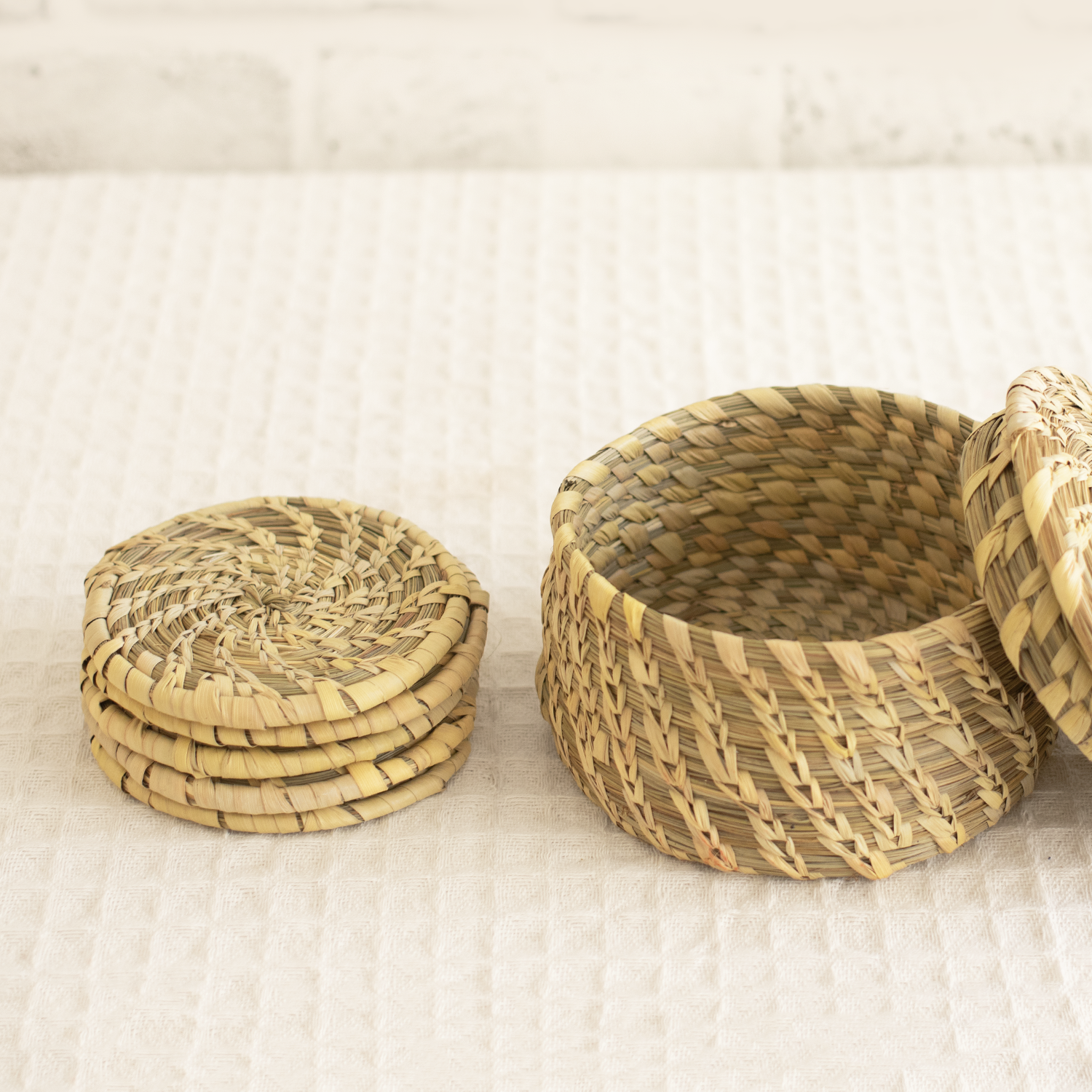 Sustainable Natural Coasters- Set of 6